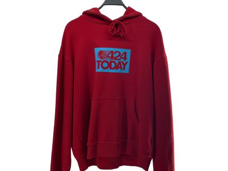 424(FourTwoFour) Hoodie M Cotton RED 424 TODAY on Sale