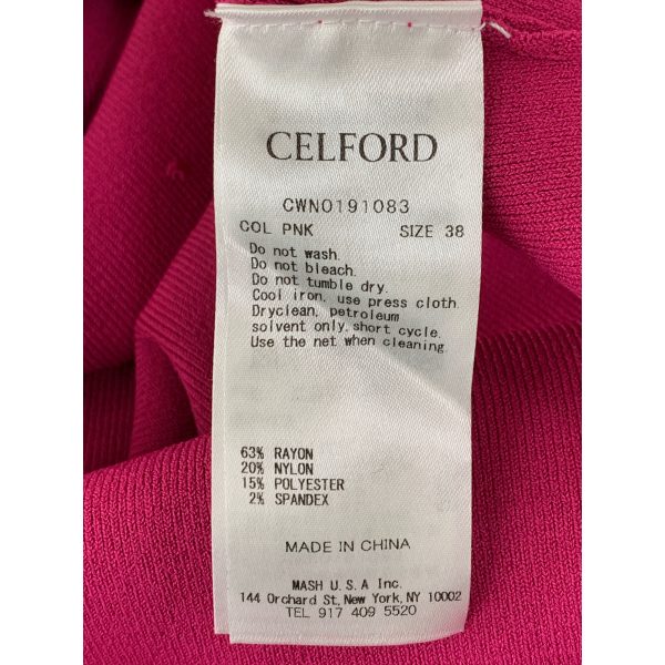 CELFORD LS Dress 38 Pink Rayon CWN0191083 For Cheap