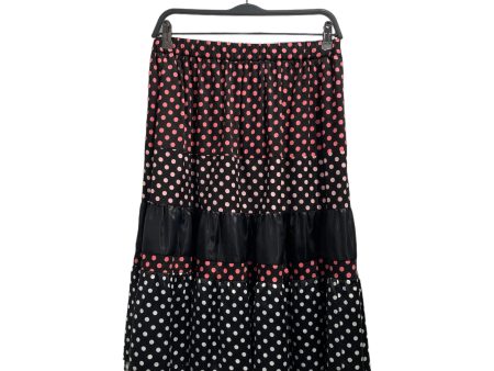 COMME des GARCONS GIRL Long Skirt XS Polka dot Cotton BLK PINK WHITE DOTS OMBRE Online now