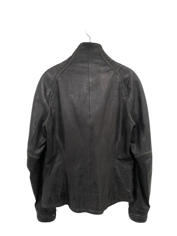 SADDAM TEISSY Leather JKT S Leather BLK  Plain  Online Sale