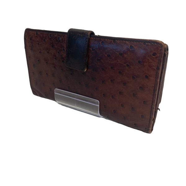 GUCCI Trifold Wallet OS Leather BRW  on Sale