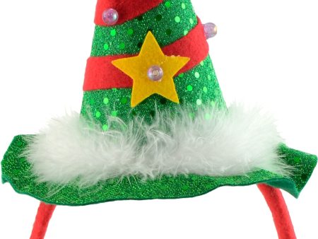 Light-Up Christmas Tree Headband For Discount