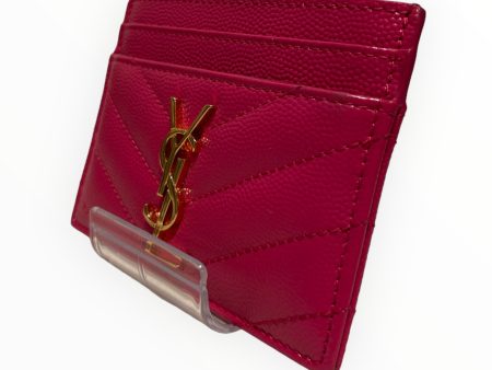 YVES SAINT LAURENT Wallet Leather PNK  Discount