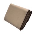 LOUIS VUITTON Trifold Wallet Beige Leather PORTEFEUILLE LOCK MINI_CALFSKIN LEATHER M69340 Online now