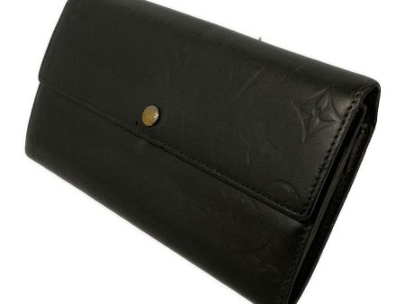 #LOUIS VUITTON POCHETTE PORTE MONNAIE CREDIT_MONOGRAM MAT Long Wallet BLK Leather M65172 Online Hot Sale