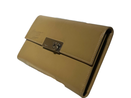 Salvatore Ferragamo Long Wallet Leather YEL MUSTARD LONG WALLET Discount