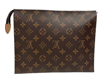 LOUIS VUITTON Pouch Leather BRW Toilette on Sale