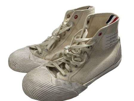 THOM BROWNE. NEW YORK Hi-Sneakers US 6 Cotton WHT TAG ON OUTSIDE Online