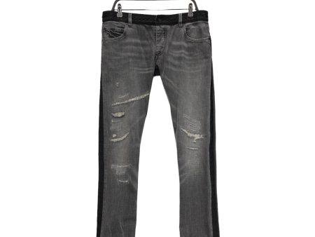 DOLCE&GABBANA Woven Waist Straight Pants 52 Denim GRY Hot on Sale