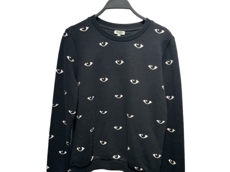 KENZO Sweatshirt S All Over Print Cotton BLK  For Discount