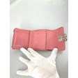 CHANEL Trifold Wallet Pink Leather  Online Hot Sale