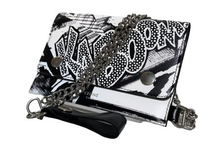 CELINE Bifold Wallet All Over Print Leather MLT Wallet on Chain KABOOM Fashion