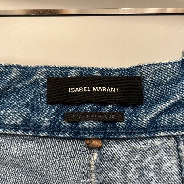 ISABEL MARANT Straight Pants 36 Cotton NVY  Online now