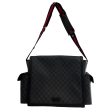 GUCCI Cross Body Bag Monogram Leather BLK GG SUPREME DIAPER BAG For Discount