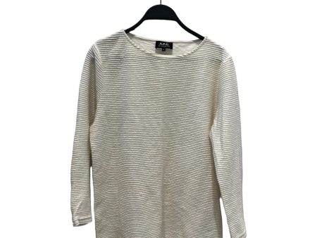 A.P.C. Sweater L Cotton WHT  For Discount