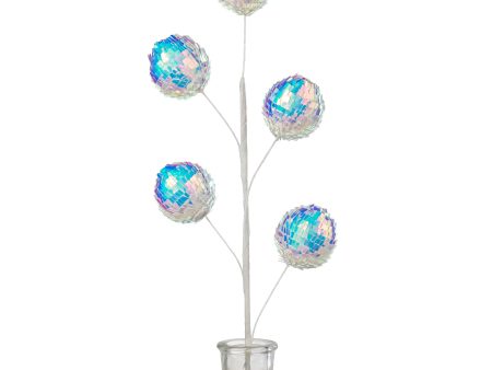 27  Sequin Balls Spray: Iridescent White Cheap