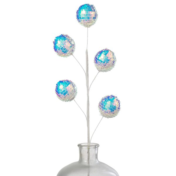 27  Sequin Balls Spray: Iridescent White Cheap