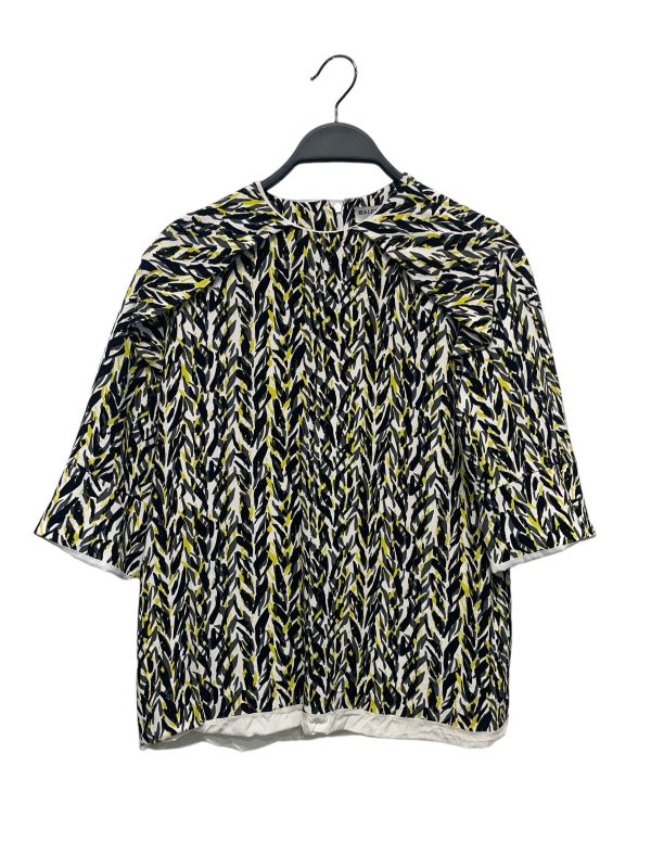 BALENCIAGA SS Blouse 36 All Over Print Acrylic YEL  For Discount