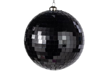 120mm Mirror Disco Ball Ornament: Black Online