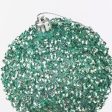 100mm Sequin & Glitter Ball Ornaments: Light Mint Green (Box of 4) Online