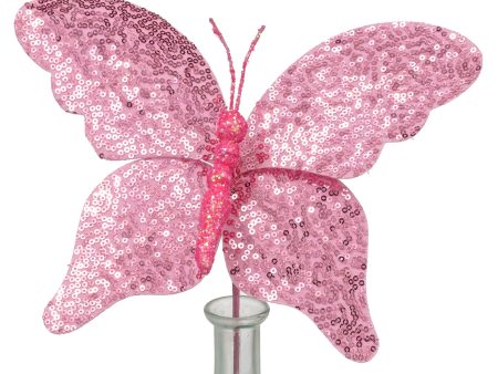 11  Sequin Butterfly Pick: Pink For Cheap