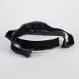 1  Frayed Edge Unwired Velvet Ribbon: Black (10 Yards) Supply