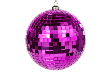 120mm Mirror Disco Ball Ornament: Hot Pink Discount