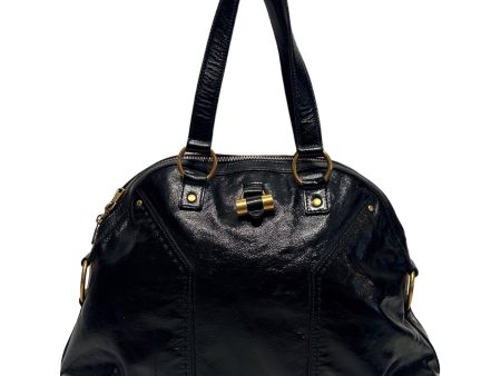 YVES SAINT LAURENT Hand Bag OS Leather BLK LEATHER MUSE BAG For Sale