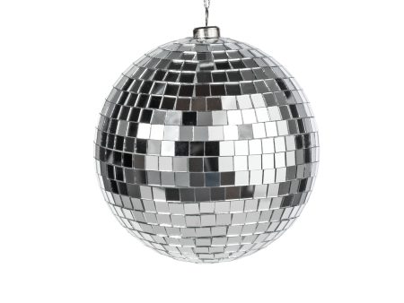 120mm Mirror Disco Ball Ornament: Silver Discount