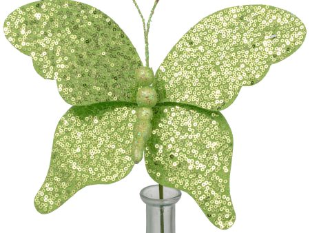 11  Sequin Butterfly Pick: Green For Cheap