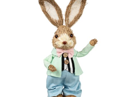 12  Sisal Dapper Bunny Decor: Mint Coat Online