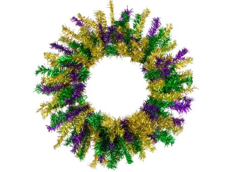 20  Metallic Pine Wreath: Mardi Gras (135 Tips) Online