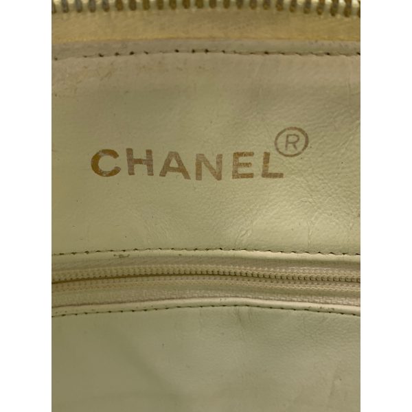 #CHANEL Cross Body Bag WHT Leather Discount