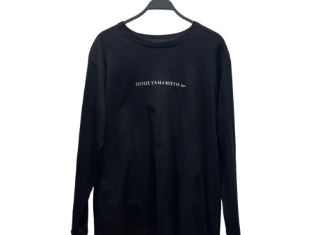 YOHJI YAMAMOTO LS T-Shirt XXL BLK Cotton HN-T78-878 HN-T78-878 Online Hot Sale