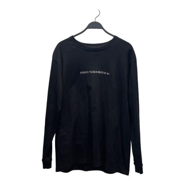 YOHJI YAMAMOTO LS T-Shirt XXL BLK Cotton HN-T78-878 HN-T78-878 Online Hot Sale