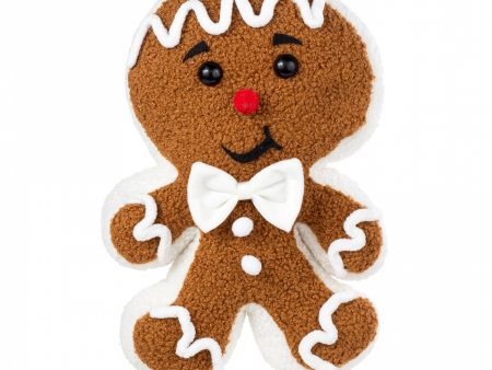 Plush Bow-Tie Gingerbread Man Accent For Discount