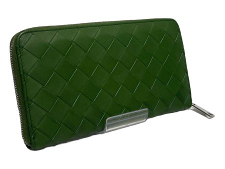 BOTTEGA VENETA Long Wallet Leather GRN  Online Sale