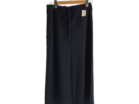 ISSEY MIYAKE Long Skirt M NVY Wool Plain For Discount