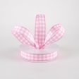 5 8  Classic Check Ribbon: Pink & White (10 Yards) For Cheap