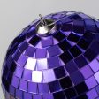 100mm Mirror Disco Ball Ornament: Purple Hot on Sale