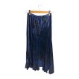 ISSEY MIYAKE Long Skirt 3 BLU Velour Plain Online now