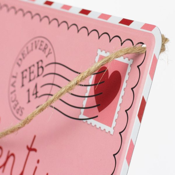 12  Embossed Metal Love Letter Valentine Sign Online