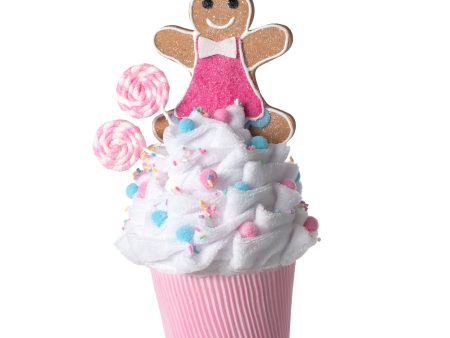 8.5  Gingerbread Girl Cupcake Ornament Online Hot Sale