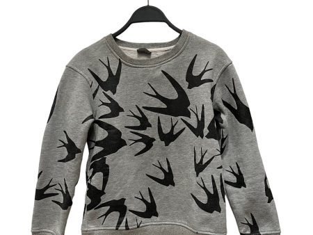 Alexander McQueen Sweatshirt S Glitter Cotton GRY Birds Discount