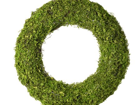 18  Green Moss Vine Wreath: Round Supply