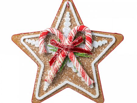 9  Gingerbread Peppermint Star Ornament Fashion