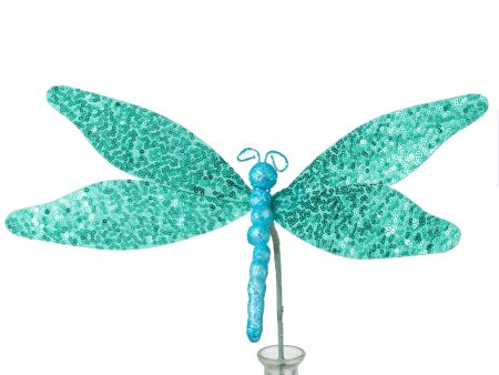 11  Sequin Dragonfly Pick: Turquoise Blue Sale