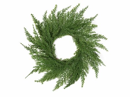 12  Faux Cedar Arborvitae Candle Ring For Sale