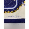 #Cartier Stole BLU Silk All Over Print Supply