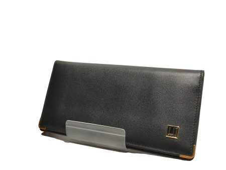 dunhill Long Wallet OS Leather BLK LONG WALLET Sale